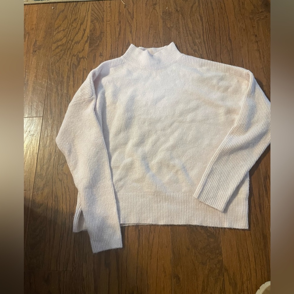 Time and Tru Light Pink Turtleneck Sweater